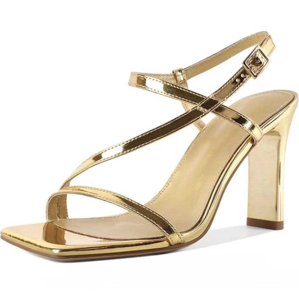 Madden Girl Marvel Strappy Thong City Sandals Gold Size 7